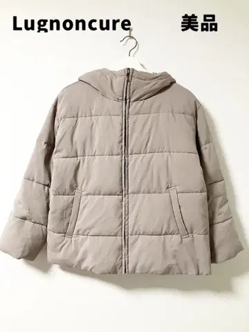 Lugnoncure 후드 부착 그레이 다운 자켓
