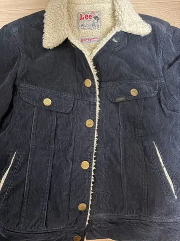 Lee 코듀로이 자켓 보아 옷깃