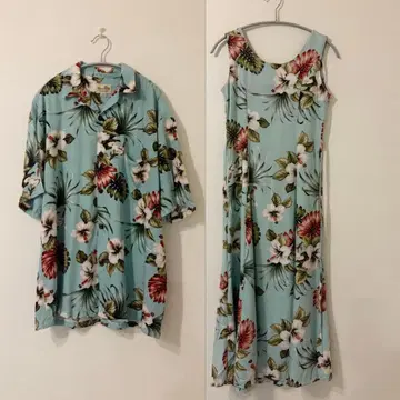 PARADISE BAY 알로하 셔츠 무무 세트