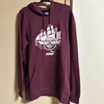 PUMA 맨체스터 시티 후드티 버건디 택 포함