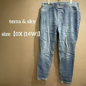 terra & sky [ 0X (14W) ] 스트레이트 데님 팬츠