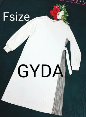 [ 프리 사이즈 ] GYDA 제이다 롱 원피스 맥시 길이 사이드 플리츠