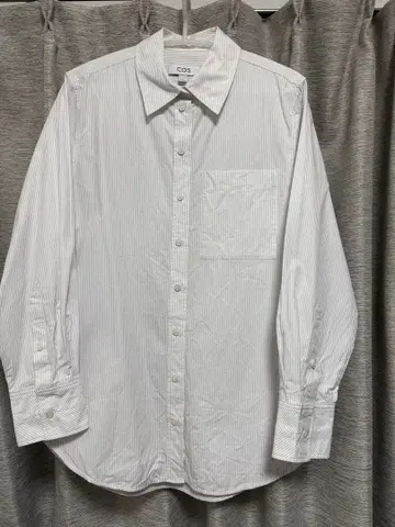 COS 스트라이프 화이트 긴팔 셔츠