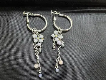 ANNA SUI 후프 귀찌 그레이/라벤더