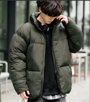 오버 사이즈 파이버 다운 패딩 자켓