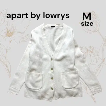 apart by lowrys 가디건 화이트 오버 사이즈 울 100%