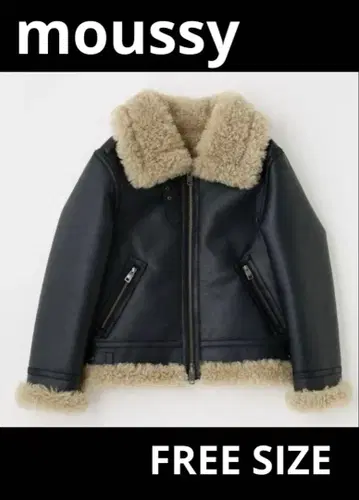 MOUSSY 플라이트 자켓 무스탕 자켓 아우터