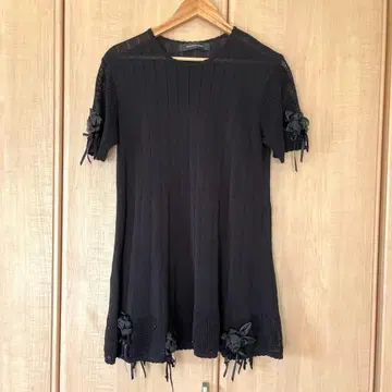 포테치노 반팔 니트 튜닉 비쥬 포함