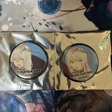 극장판 총집편 걸즈밴드크라이 전편 특전 캔뱃지 카와라기 모모카 2종 세트