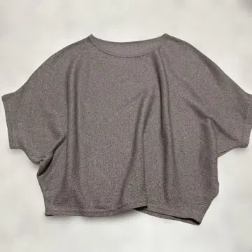 에일 스타일 돌먼 슬리브 반팔 니트 루즈핏