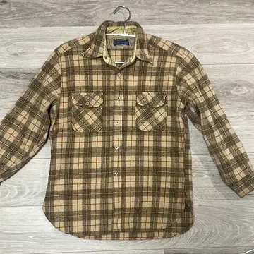 PENDLETON 울 체크 셔츠 USA제 빈티지 브라운 계열