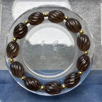 스모키 쿼츠 나선형 조각 팔찌 11-11