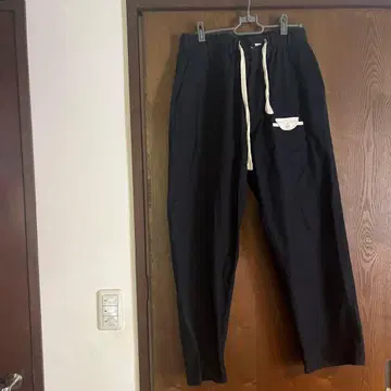 캐주얼 블랙 팬츠 허리밴딩 포함 shiro 하카타