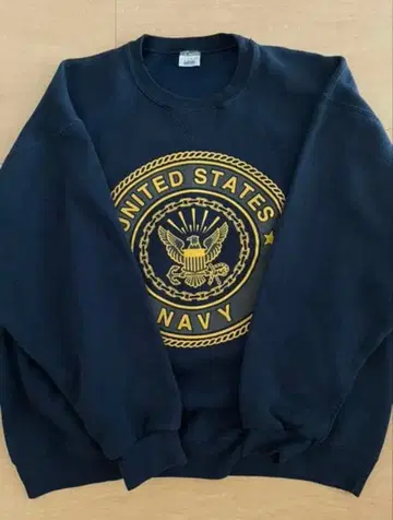 U.S. NAVY 맨투맨 트레이닝복 네이비