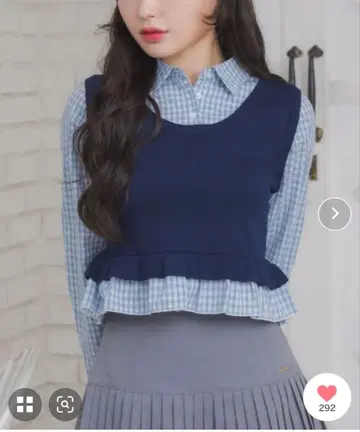 emsexcite 밑단 프릴 도킹 SH 다크 블루