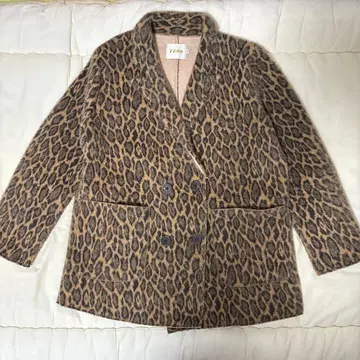 레오파드 모헤어 테일러드 자켓 빈티지 레어