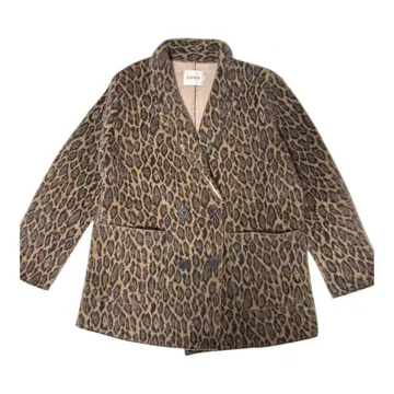 [ vintage ] 모헤어 테일러드 자켓 레오파드 빈티지 구제 의류