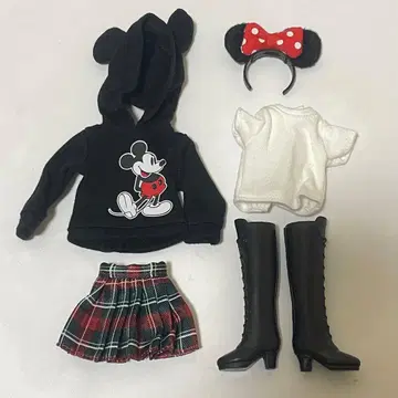 디즈니 리조트 패션 인형 미키 후드티 미니 머리띠
