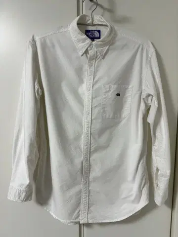 THE NORTH FACE 퍼플 라벨 화이트 긴팔 셔츠