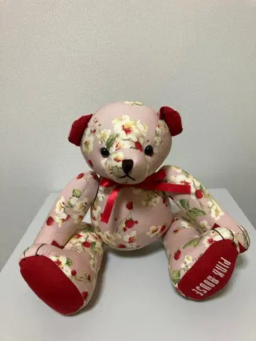 PINK HOUSE 핑크하우스 꽃무늬 곰 봉제 인형