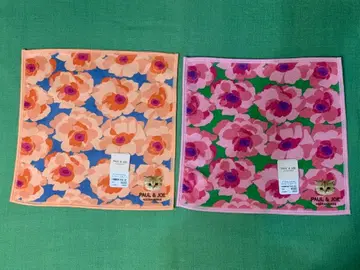 PAUL & JOE 손수건 누네트 꽃무늬 고양이 고양이 폴앤조