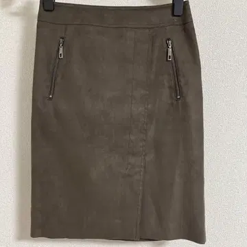 브라운 갈색 타이트 스커트