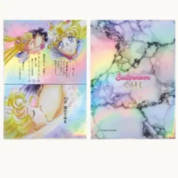 세일러문 카페 오로라 클리어 파일 세일러문 & 턱시도 가면 4