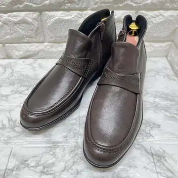 새상품급 긴자 요시노야 다크 브라운 숏부츠 24.5cm