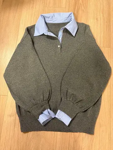 [ BLUEXPALANG ] 그레이 긴팔 스웨터