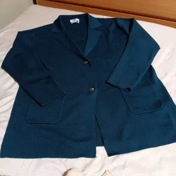 NEWYORKER 빅 사이즈 2XL (3L) 다크 틸 니트 자켓