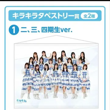 히나타자카46 복권 반짝반짝 태피스트리상 2, 3, 4기생 ver.