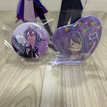 카미시로 루이 원형 하트 캔뱃지 2개 세트