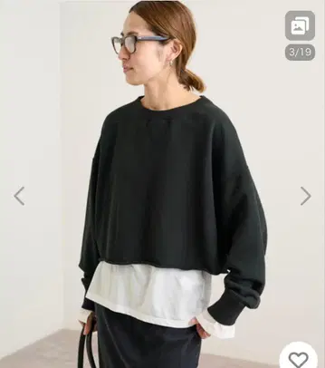 FRAMeWORK 짧은 기장 맨투맨