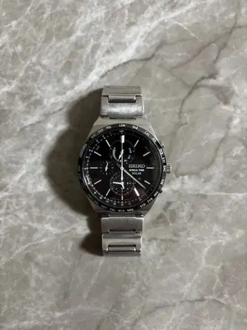SEIKO 쿼츠 손목시계 블랙