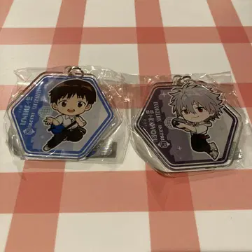 에반게리온 선샤인 프린스 호텔 카오루&신지 아크릴 키링