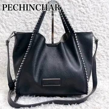 새상품급 페신샤 스콧 클럽 스터드 숄더백 파우치 2way