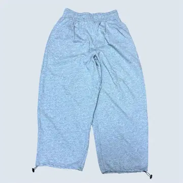 턱 와이드 스웨트 팬츠 벌룬 실루엣 그레이