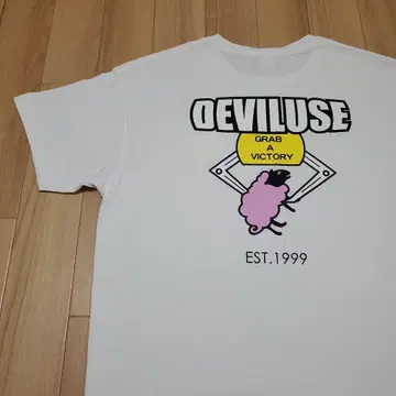 새상품급 Deviluse 데빌 유스 전후 프린트 T셔츠