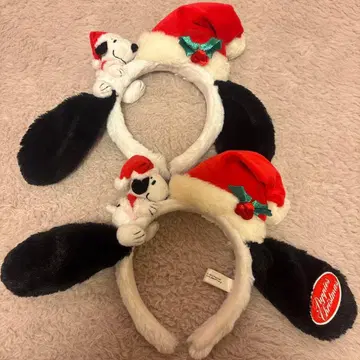 유니버셜 스누피 크리스마스 머리띠