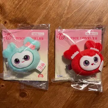 TWICE LOVELYS 봉제 인형 헤어핀 미나 채영