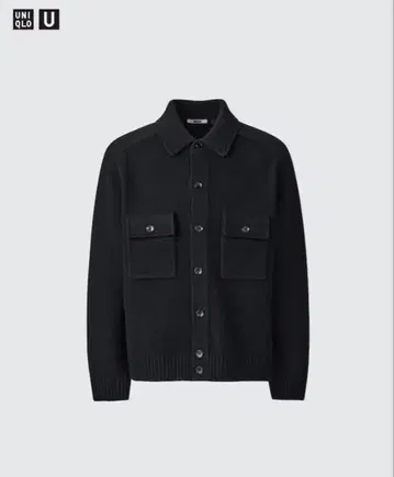 UNIQLO 라무 니트 자켓 블랙 [ M ]