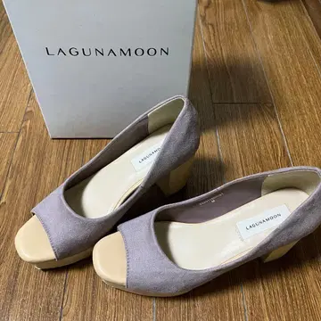 LAGUNAMOON 퍼플 오픈토 샌들