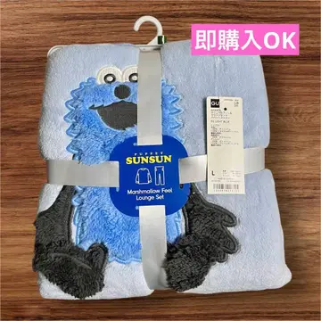 새상품 GU 퍼펫 스순순 마쉬멜로우 필 라운지 세트 룸웨어 L