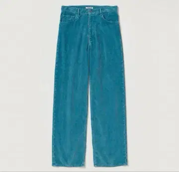 AURALEE FINX 코듀로이 와이드 팬츠 블루