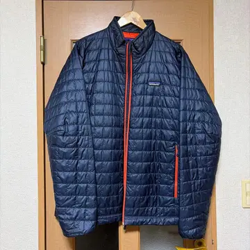 patagonia XL 다운 자켓 네이비/오렌지