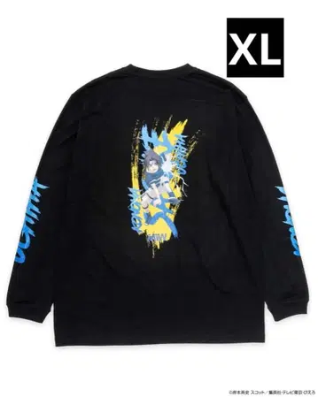 NARUTO MIW 콜라보 긴팔 롱T 블랙 XL
