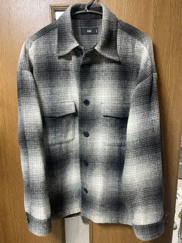 HARE 옴브레 체크 무늬 셔츠