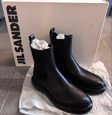 [ 미사용 새상품 ] JIL SANDER 가죽 첼시 부츠 41 사이즈