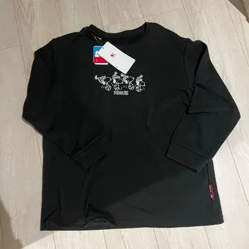 PEANUTS 블랙 긴팔 파자마 맨투맨 L 스누피