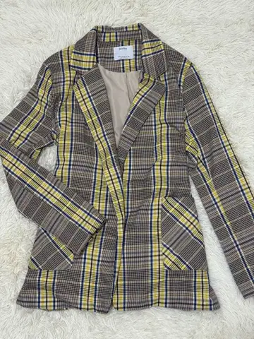 여성용 체크 자켓